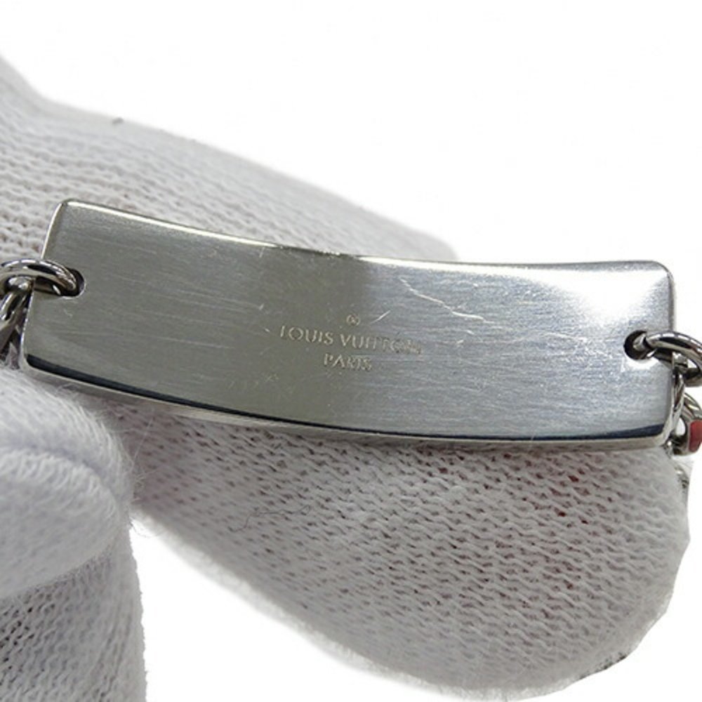 LOUIS VUITTON Bracelet for Men Monogram Bold Silver M00681 LE2242 Plate - Picture 10 of 10